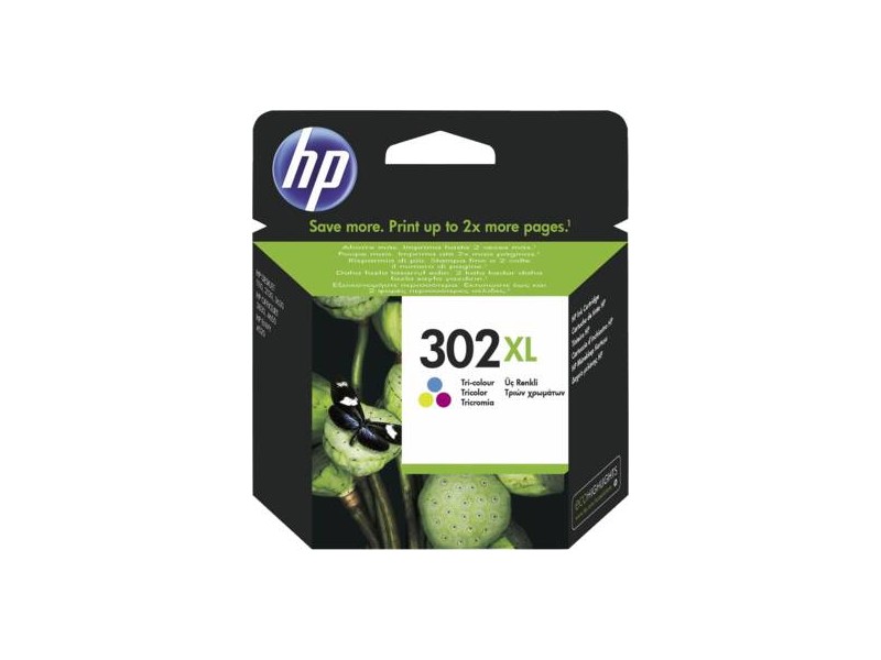 HP 302XL ink color